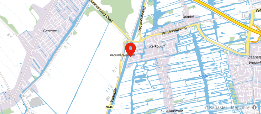 Locatie van O.A.M. Hoogland t.h.o.d.n. AFD Adviesgroep