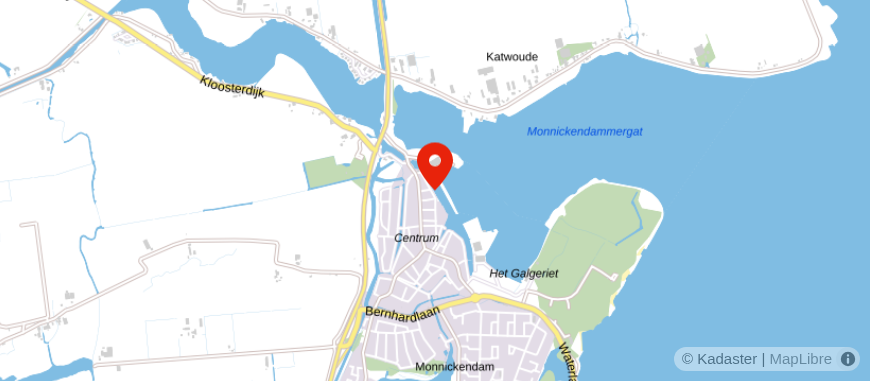 Locatie van Oosting-Waterland Financiele Diensten BV