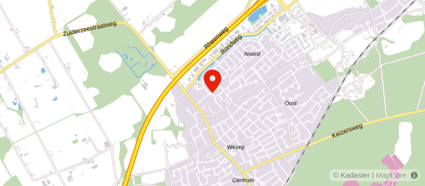 Locatie van Finovion Wezep