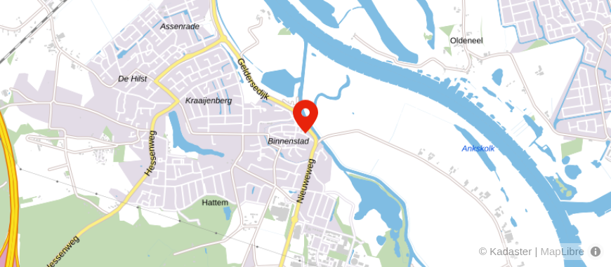 Locatie van Notariaat Hattem