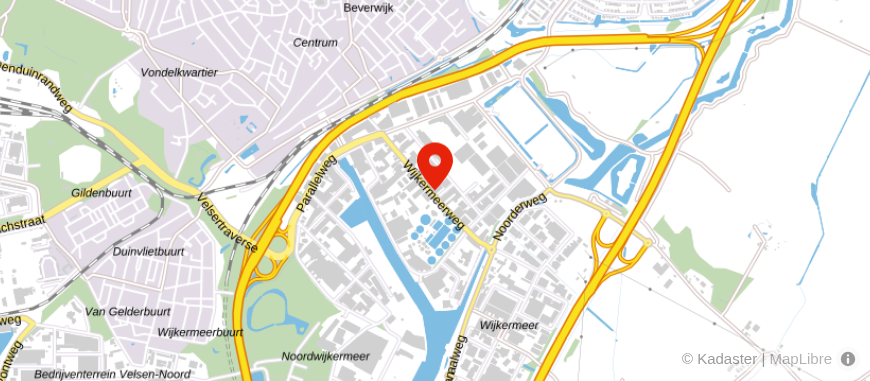 Locatie van Alpina Beverwijk