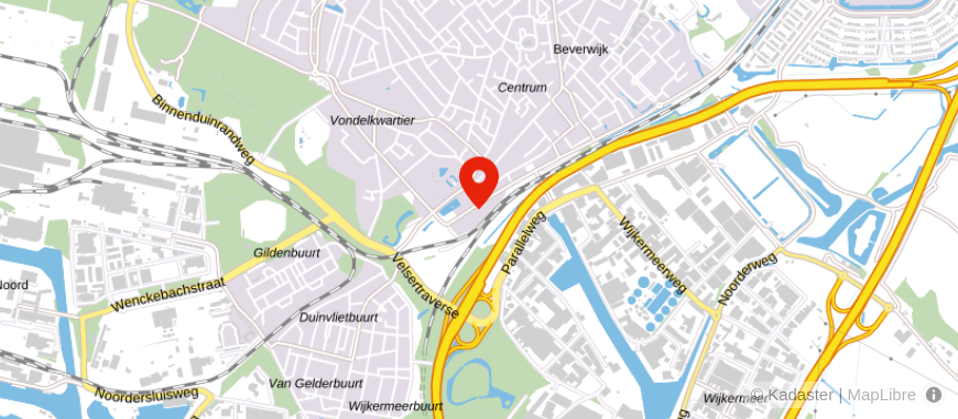 Locatie van De Hypotheekshop Beverwijk