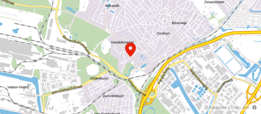 Locatie van De Hypotheker Beverwijk