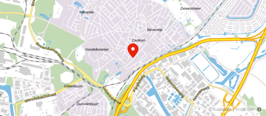 Locatie van ASN Bank Beverwijk