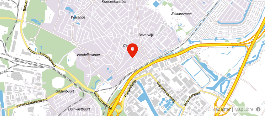 Locatie van Rabobank Haarlem-IJmond, Beverwijk