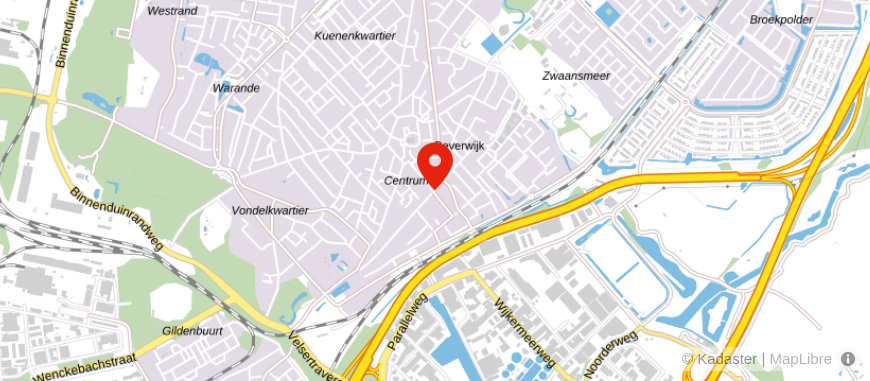 Locatie van Van Gulik Makelaars