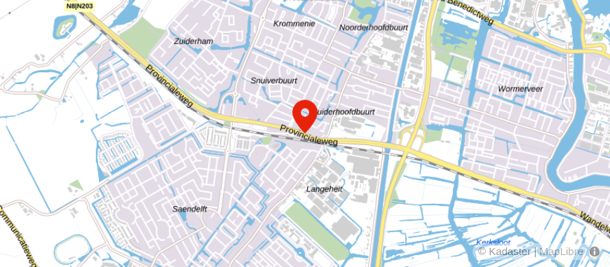Locatie van Bert van Vulpen Makelaardij O.G -