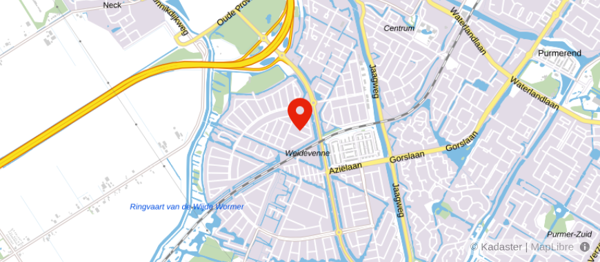 Locatie van Vixx Zaanstreek Waterland