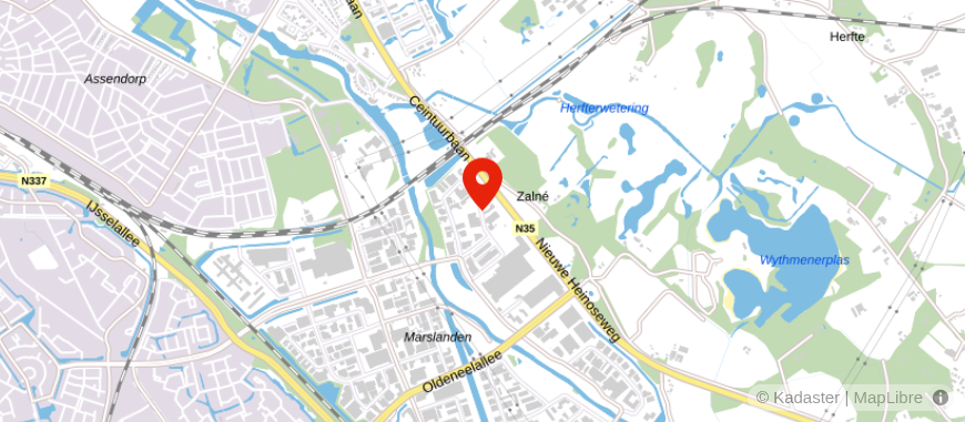 Locatie van Finovion Zwolle Kampen