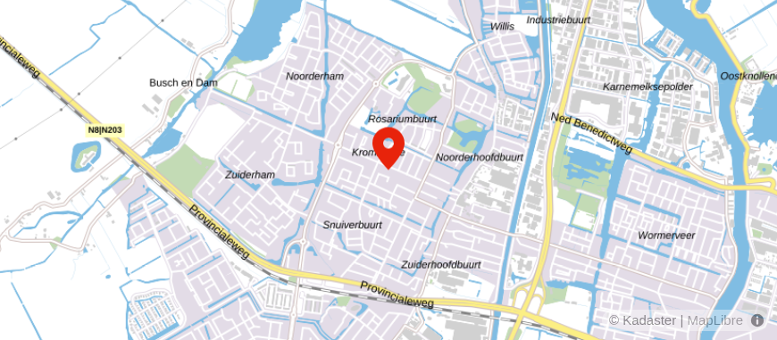 Locatie van Saen Garantiemakelaars Krommenie