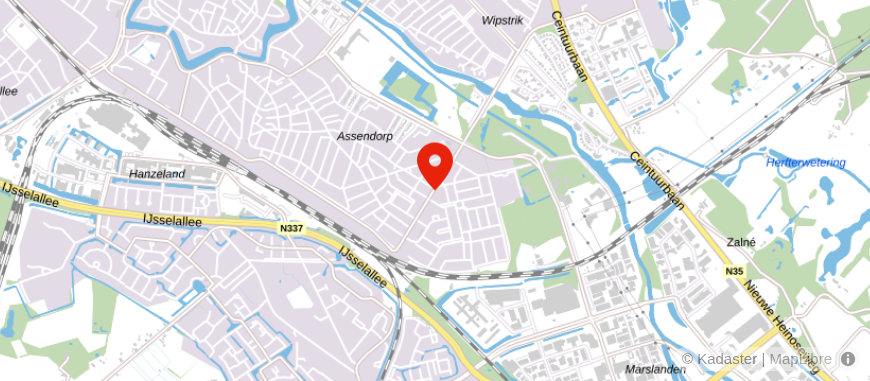 Locatie van Mimosa Mediation & Coaching