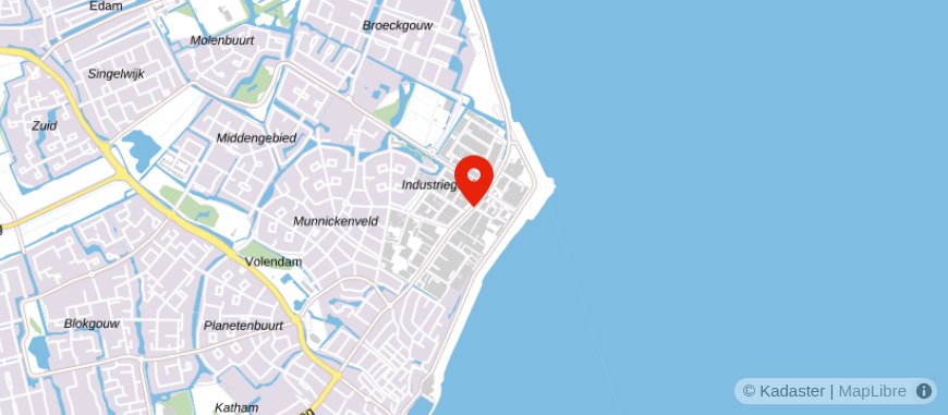 Locatie van Rabobank Volendam