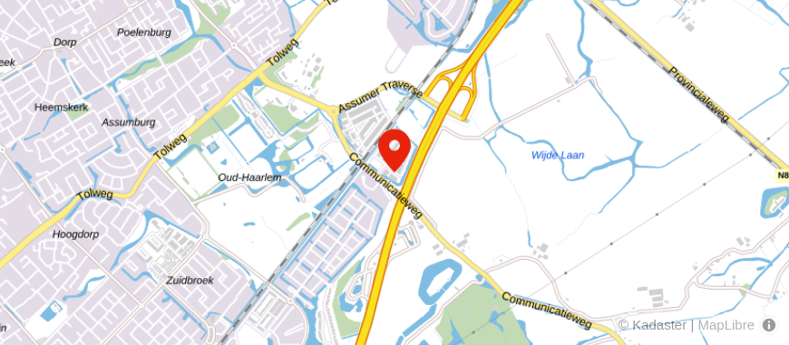 Locatie van Roggeveen Assurantie-Adviespraktijk