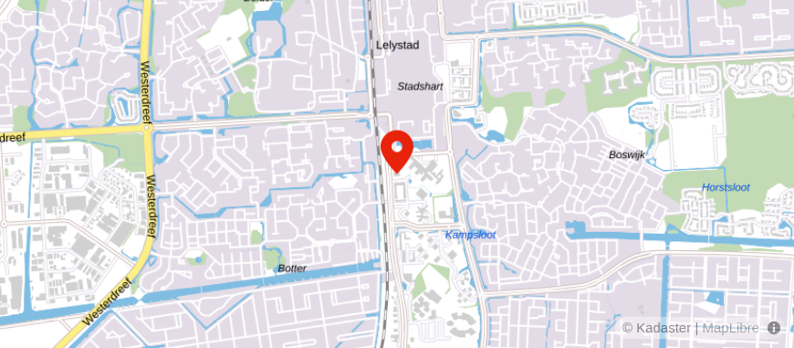 Locatie van Rabobank Lelystad