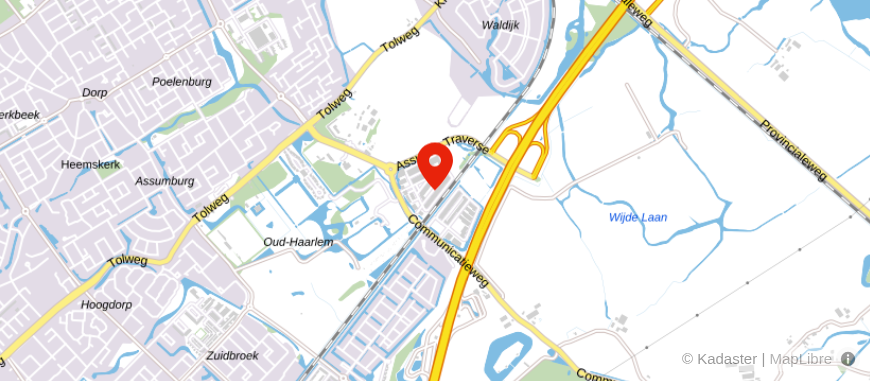 Locatie van Jacobs Advies- en Administratiekantoor