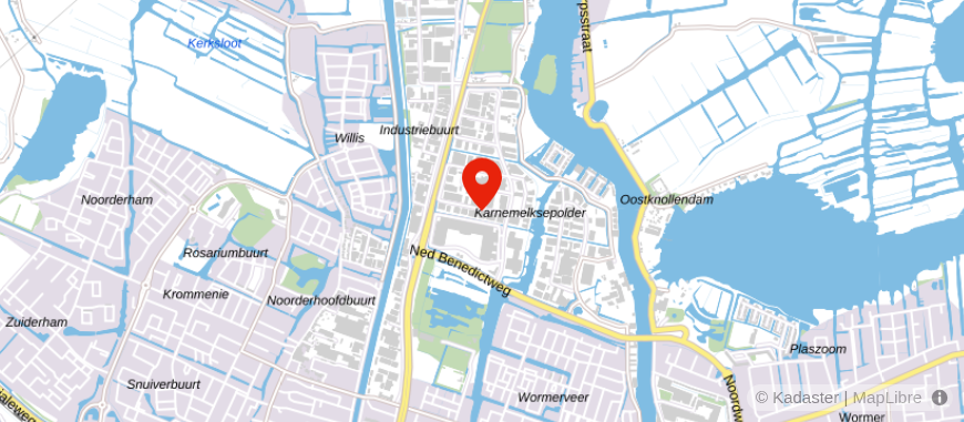 Locatie van Bastinck & van Doesum