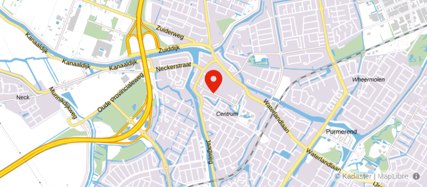 Locatie van Administratiekantoor K. Bakker