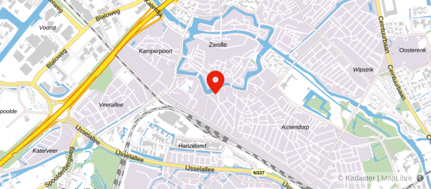 Locatie van VvAA Zwolle