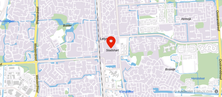 Locatie van ASN Bank Lelystad