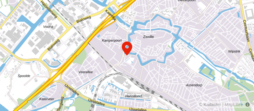 Locatie van Credion Regio Zwolle
