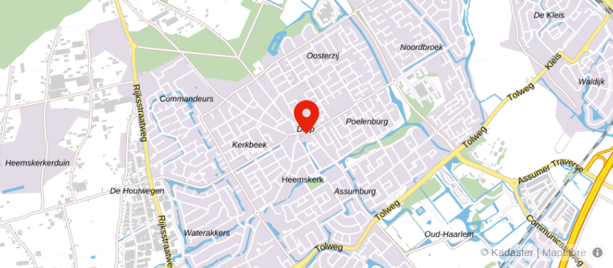 Locatie van Notarissen Janssen & Van Commenée