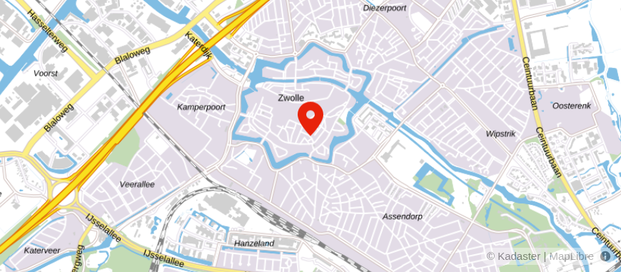 Locatie van Scheidingswijze Zwolle