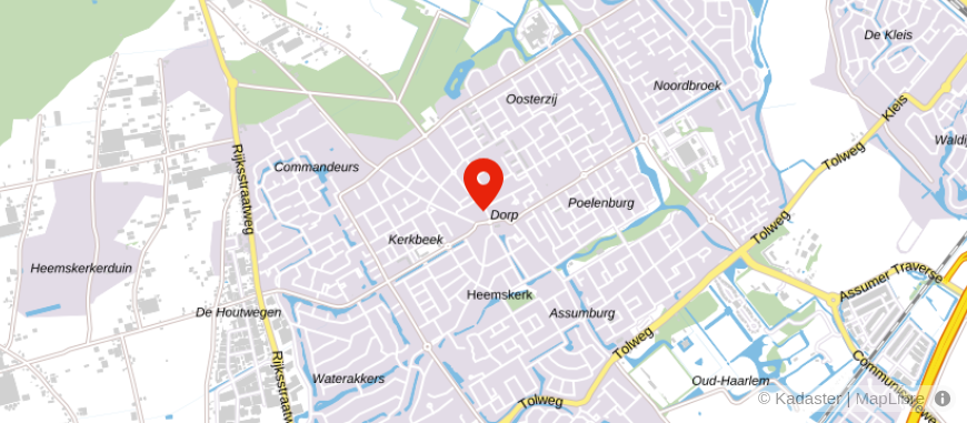 Locatie van De Hypotheekshop Heemskerk