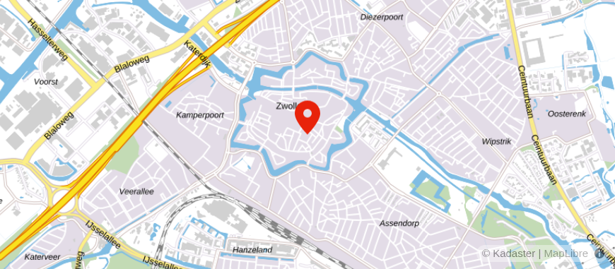 Locatie van Woonaccent Makelaars Van Dorsten