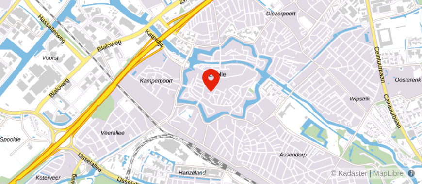 Locatie van Voerman Greve Makelaardij
