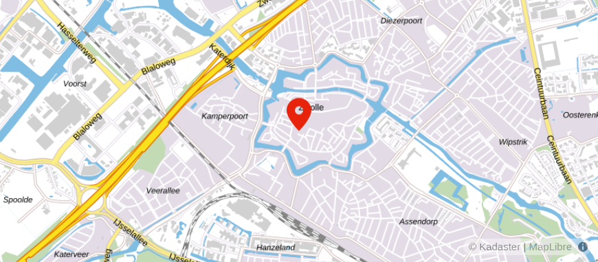 Locatie van iQ Makelaars Zwolle