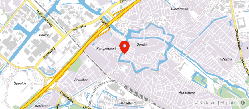 Locatie van Vrieling Zwolle