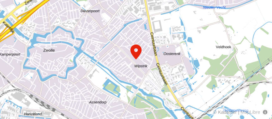 Locatie van ALEX woon-& bedrijfsmakelaars Zwolle