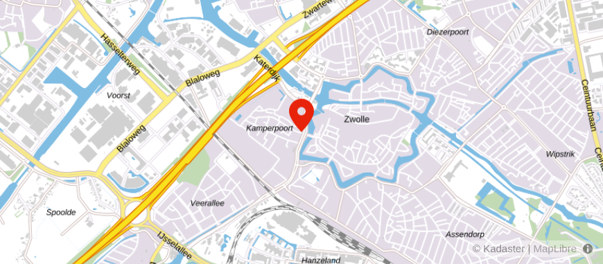 Locatie van De Hypotheekshop Zwolle Centrum