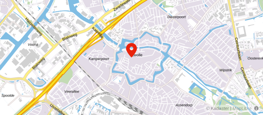 Locatie van De Hypotheker Zwolle