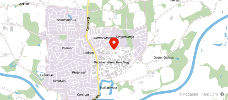 Locatie van Financieel Adviesbureau Huess