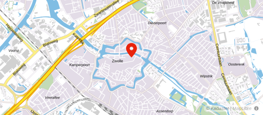 Locatie van Univé Noord-Holland Zwolle