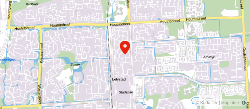 Locatie van Alpina Lelystad