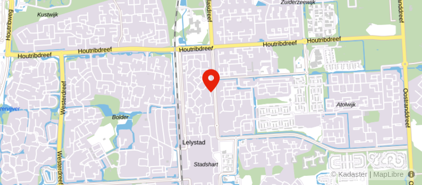 Locatie van Hak & Rein Vos Notarissen