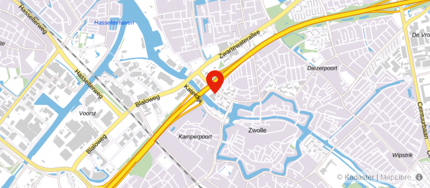 Locatie van aaff Zwolle