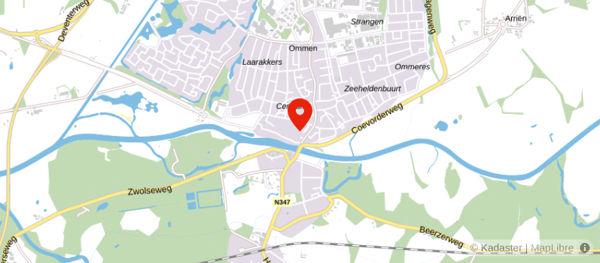 Locatie van De Hypotheker Ommen