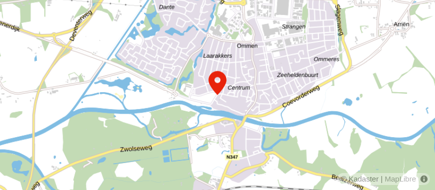 Locatie van Bentum Nijboer Notarissen