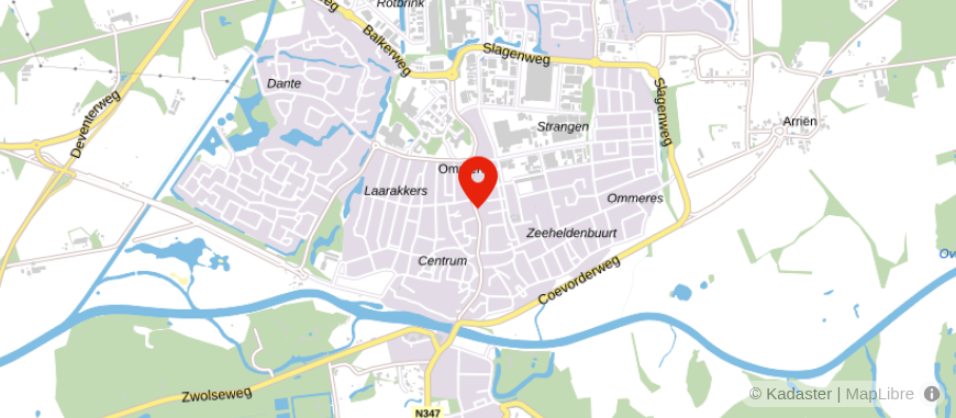 Locatie van Vechtdal Accountants