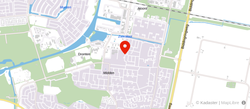 Locatie van Makelaardij Van der Linden Dronten