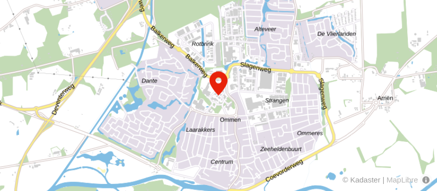 Locatie van Kompanen