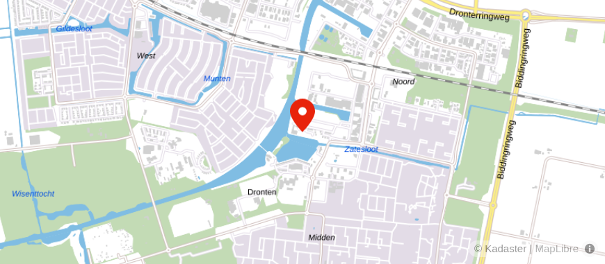 Locatie van Univé Dichtbij Dronten