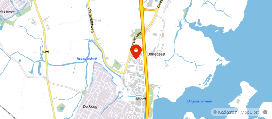 Locatie van Uitgeester Notariaat
