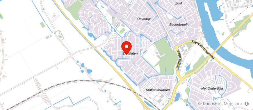 Locatie van  Affluent Zwolle
