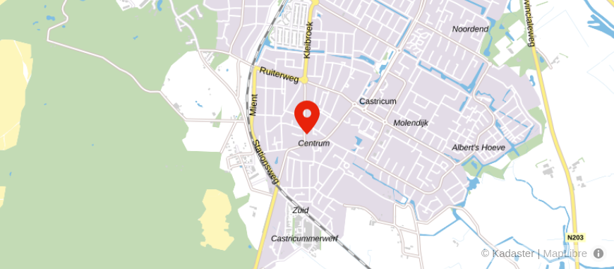 Locatie van De Hypotheekshop Castricum