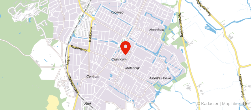 Locatie van ASN Bank Castricum