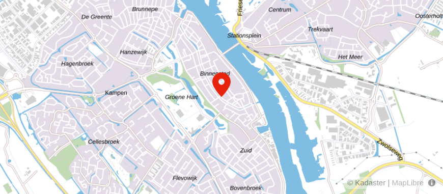 Locatie van Slomp Verzekeringen en Hypotheken Kampen